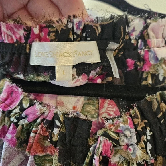 LoveShackFancy Popover Dress Dark Floral XL - Picture 10 of 10